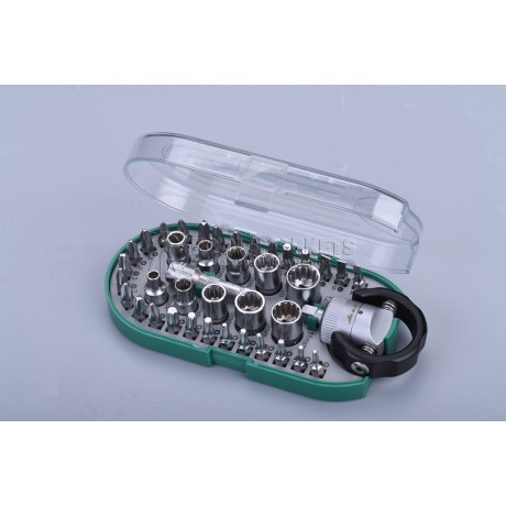 Набор инструментов SATA 38 предметов, 1/4", биты, головки 05489