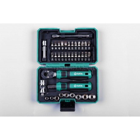 Набор инструментов SATA 38 предметов, 1/4", слесарный 05498