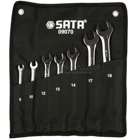 Набор ключей 7 предметов, комбинированные SATA 09070