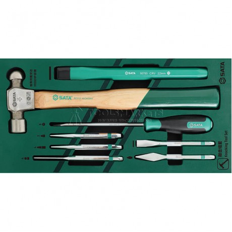 Набор инструментов SATA 8 предметов, сервисный, ложемент 09952A