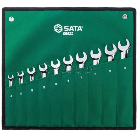 Набор ключей 10 предметов, комбинированные SATA 08022