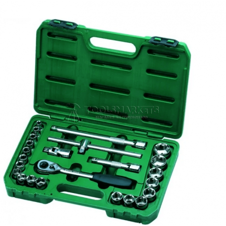 Набор головок SATA 24 предмета, 1/2" 6-гранные 09060-6