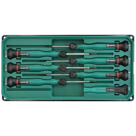 Набор отверток 6 предметов, прецизионные Slotted SATA 09311