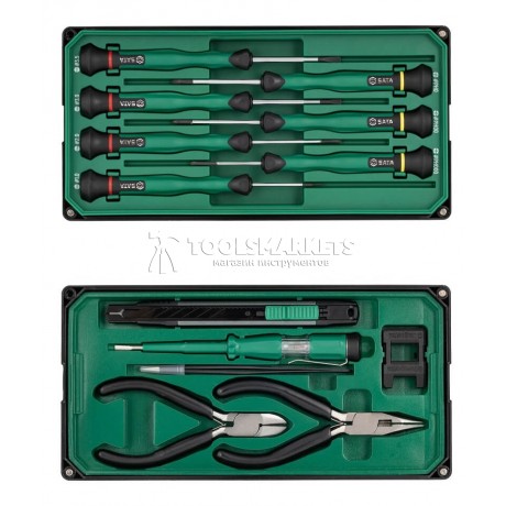 Набор отверток 13 предметов, прецизионные комбинированные SATA 09320