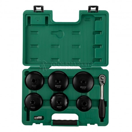 Набор съемников масляного фильтра,8 предметов, ключ-чаша SATA 09703