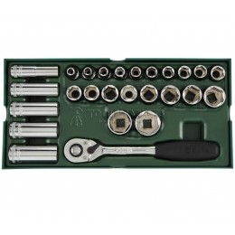 Набор головок SATA 26 предметов, 1/2", ложемент 09915