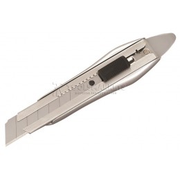 Нож технический Aluminist 25 мм серебристый алюминиевый корпус с автофиксацией TAJIMA AC720