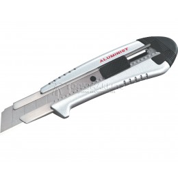 Нож технический Aluminist 18 мм серебристый алюминиевый корпус 3 лезвия TAJIMA AC500B/S1
