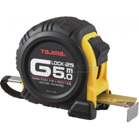 Рулетка измерительная G LOCK 5х25мм цвет черно-желтый TAJIMA G5P50MT