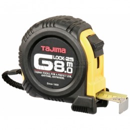 Рулетка измерительная G LOCK 8х25мм цвет черно-желтый TAJIMA G5P80MT