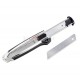 Нож технический Aluminist 25 мм серебристый 3 лезвия c автофиксацией TAJIMA AC700C/S1-2