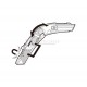 Нож V-REX трапезоидный с выдвижным лезвием серебристый алюминиевый корпус TAJIMA VR103S