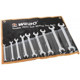 Набор ключей гаечных рожковых двусторонних 9 предметов CR-V WEDO WD201B9
