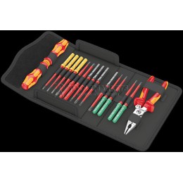 Набор бит с битодержателем WERA Kraftform Kompakt VDE 17 extra slim 1 Tool Finder WE-006612