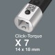 Динамометрический ключ для сменных инструментов WERA Click-Torque X 7 10-100 Нм WE-075657