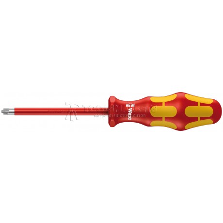 Отвертка диэлектрическая Pozidriv/шлиц Kraftform Plus 165 i PZ/S VDE, #1 / 80 мм WERA WE-006190