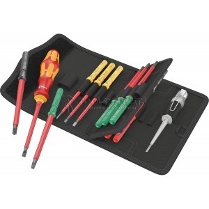 Набор бит с битодержателем WERA Kraftform Kompakt VDE 16 Universal 1 Tool Finder 16 предметов WE-006607