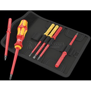 Набор бит с битодержателем WERA Kraftform Kompakt VDE 7 Imperial 1 Tool Finder 7 предметов WE-006604
