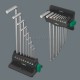Набор Г-образных ключей WERA 950/9 Hex-Plus 8 метрические размеры, с хромированным корпусом, 9 предметов WE-022102