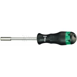 Заказать Ручка-битодержатель комбинированная с сильным постоянным магнитом и обоймой для бит 820/1/6, 1/4 дюйм x 232 mm, насадками WERA WE-051620 отпроизводителя WERA