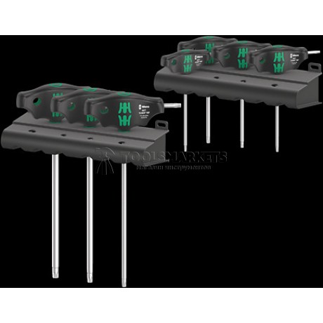 Набор отверток с поперечной ручкой WERA 467/7 HF Set 1, 7 предметов WE-023452