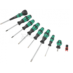 Набор отверток WERA 9528 Kraftform Ball-Grip Set 2, 9 предметов WE-134029