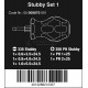 Набор коротких отверток WERA Stubby Set 1, 5 предметов , SL3.5/4.0/5.5, PH1/2 WE-008870