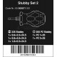 Набор коротких отверток WERA Stubby Set 2 , 5 предметов, SL3.5/4.0/5.5, PZ1/2 WE-008871