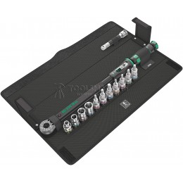 Ключ динамометрический Click-Torque C 3 Set 1 с набором головок, 40-200 Нм, 13 предметов WERA WE-075680