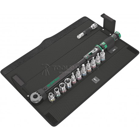 Ключ динамометрический Click-Torque C 3 Set 1 с набором головок, 40-200 Нм, 13 предметов WERA WE-075680