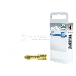 Бита HOT Torsion PZ3x25 в пластиковой коробке 10 предметов Wiha 32059