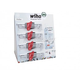 Дисплей с наборами шестигранных штифтовых ключей 9 предметов Wiha 36130