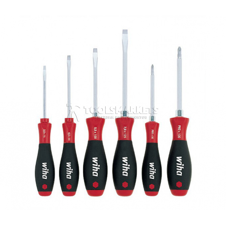 Набор отверток SoftFinish 308 HK6 шлиц Phillips шестигранное жало 6 предметов Wiha 21248