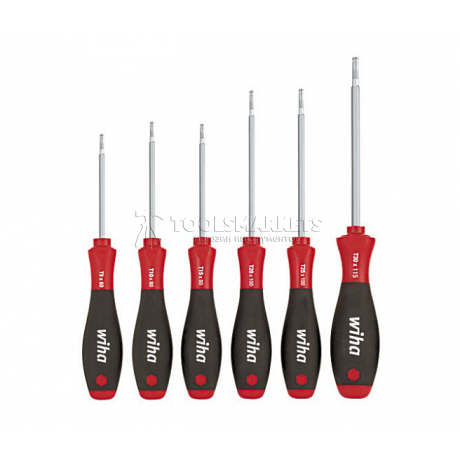 Набор отверток SoftFinish 362BE K6 TORX со сферической головкой 6 предметов Wiha 32249