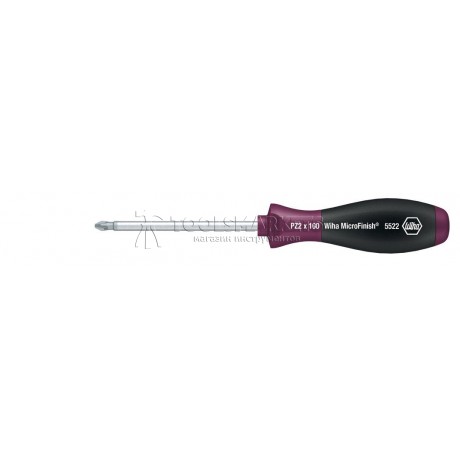 Отвертка MicroFinish PZ1x80 Wiha 29152
