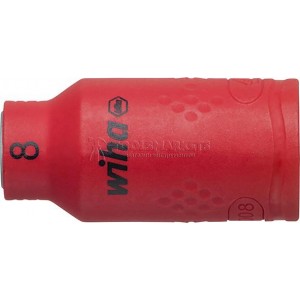 Торцевая головка с внутренним шестигранником, изолированная внутренний шестигранник 1/4" 8 мм серия 7209NS WIHA WH-43093