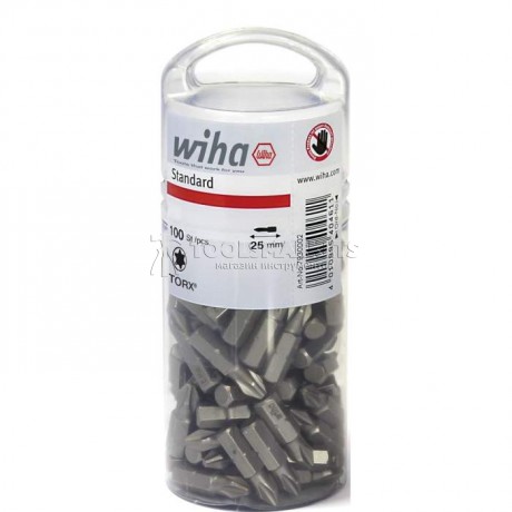 Набор бит Standard 25 мм TORX®, 100 предметов, 1/4", в большой упаковке серия 7929ZT WIHA WH-40464