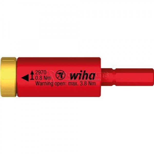 Динамометрический переходник easyTorque electric для slimBits и держателя slimVario® в блистерной упаковке 4,0 Nm серия 2970 WIHA WH-41345 Динамометрический переходник easyTorque electric для slimBits и держателя slimVario® в блистерной упаковке 4,0 Nm серия 2970 WIHA WH-41345