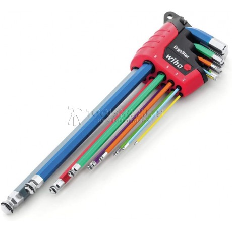 Набор шестигранных ключей MagicRing, 9 предметов, цветное свечение серия 369RF WIHA WH-41978 Набор шестигранных ключей MagicRing, 9 предметов, цветное свечение серия 369RF WIHA WH-41978