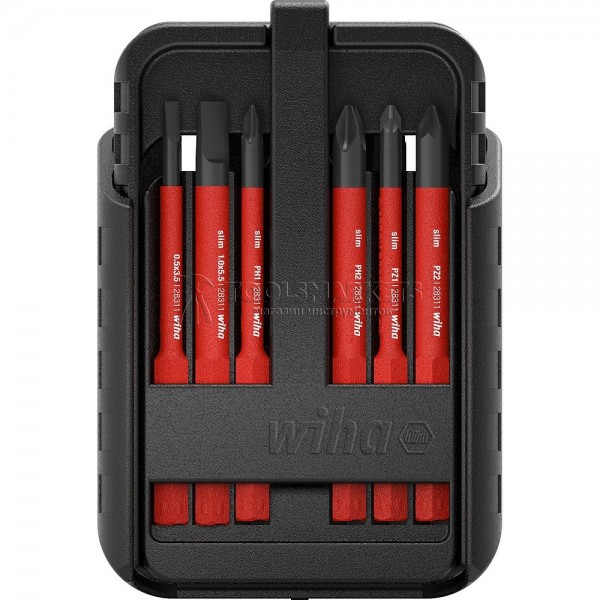 Набор бит slimBit electric смешанная комплектация, 12 предметов, в коробке slimBit-Box серия 2831 WIHA WH-43162 Набор бит slimBit electric смешанная комплектация, 12 предметов, в коробке slimBit-Box серия 2831 WIHA WH-43162