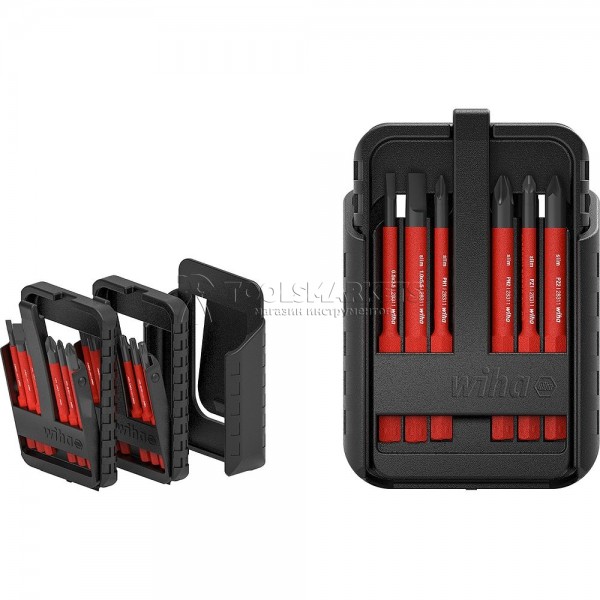 Набор бит slimBit electric смешанная комплектация, 12 предметов, в коробке slimBit-Box серия 2831 WIHA WH-43162 Набор бит slimBit electric смешанная комплектация, 12 предметов, в коробке slimBit-Box серия 2831 WIHA WH-43162