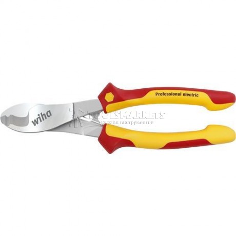 Кабелерезы Professional electric с включаемой и выключаемой раскрывающей пружиной в блистерной упаковке 180 мм серия Z 50 3 06 WIHA WH-43660