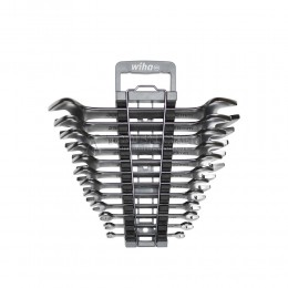 Набор из 12 двусторонних рожковых гаечных ключей, в держателе, диапазон размеров 6-28 мм серия 641M WIHA WH-44753