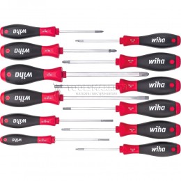 Набор отверток SoftFinish смешанная комплектация, 12 предметов серия 302 WIHA WH-41002