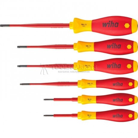 Набор отверток SoftFinish electric slimFix TORX® Tamper Resistant, 6 предметов серия 3251TR WIHA WH-41245 Набор отверток SoftFinish electric slimFix TORX® Tamper Resistant, 6 предметов серия 3251TR WIHA WH-41245