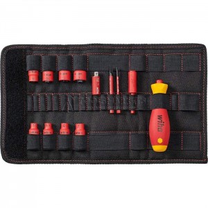 Отвертки и торцевые головки 1/4", набор slimVario electric смешанная комплектация, 13 предметов в складной сумке серия 7209N WIHA WH-43467 Отвертки и торцевые головки 1/4", набор slimVario electric смешанная комплектация, 13 предметов в складной сумке серия 7209N WIHA WH-43467