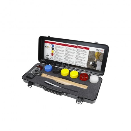 Набор мягких бойков с молотком Safety различные бойки, 8 предметов в коробке серия 832 B8 WIHA WH-44008 Набор мягких бойков с молотком Safety различные бойки, 8 предметов в коробке серия 832 B8 WIHA WH-44008