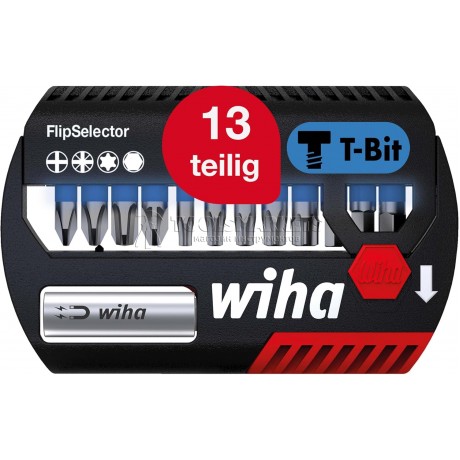 Набор бит FlipSelector, биты Т, 25 мм смешанный, 13 предметов, 1/4" серия 7947T WIHA WH-41826 Набор бит FlipSelector, биты Т, 25 мм смешанный, 13 предметов, 1/4" серия 7947T WIHA WH-41826