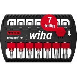 Набор бит BitBuddy®, биты 49 мм TORX, 7 предметов, 1/4" серия 7946 WIHA WH-42115