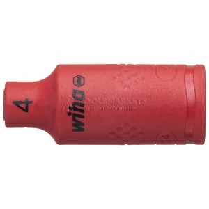 Торцевая головка с внутренним шестигранником, изолированная внешний шестигранник 3/8" 19 мм серия 7207NS WIHA WH-43074